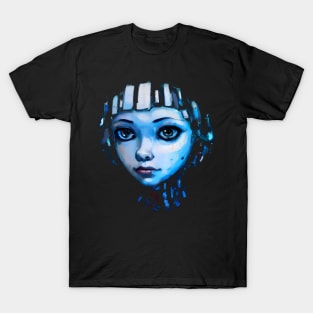 Blue Space Girl T-Shirt